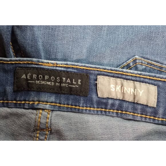 Aeropostale Jeans Ladies 2 Skinny Distressed‎ - Picture 5 of 7